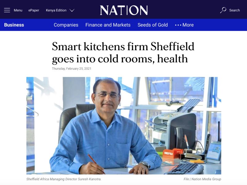 Smart kitchens firm Sheffield goes into cold rooms, health